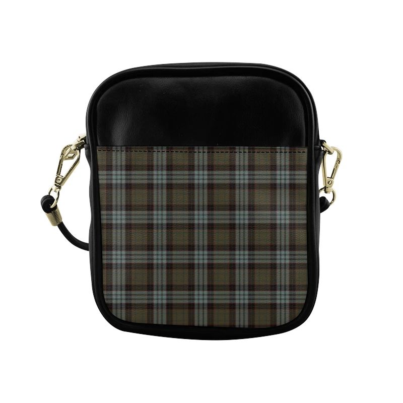 Stewart Old Weathered Tartan Plaid Sling Bag