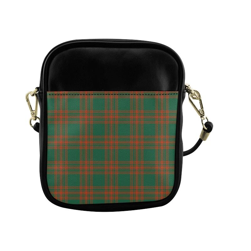 Menzies Green Ancient Tartan Plaid Sling Bag