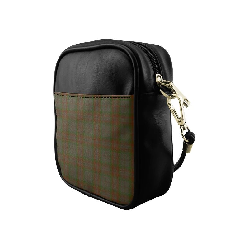 Gray Tartan Plaid Sling Bag