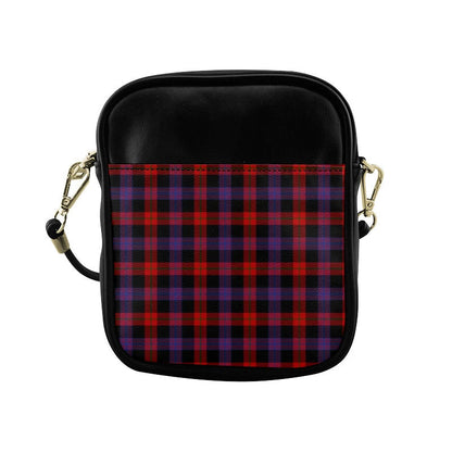 Brown Modern Tartan Plaid Sling Bag