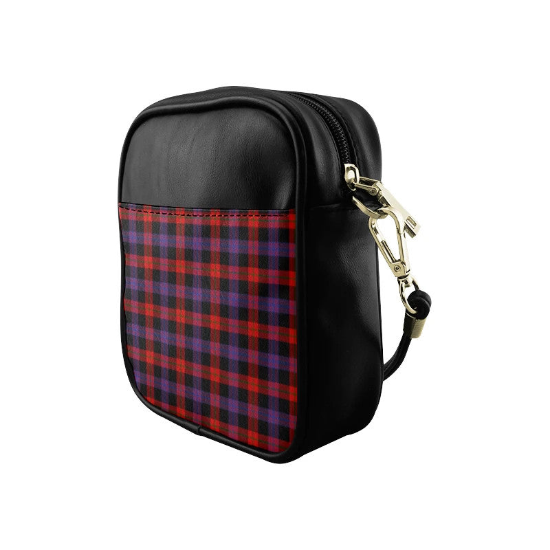 Brown Modern Tartan Plaid Sling Bag