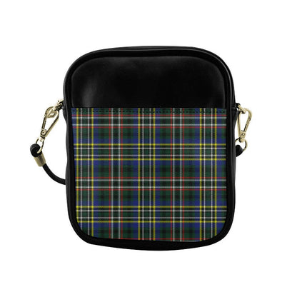 Scott Green Modern Tartan Plaid Sling Bag