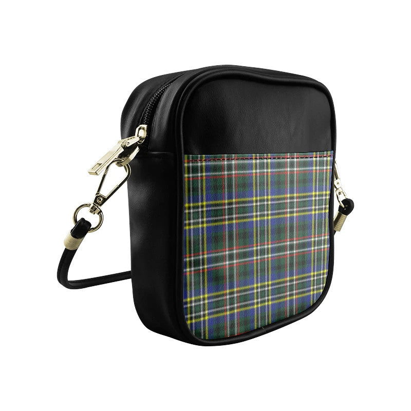 Scott Green Modern Tartan Plaid Sling Bag