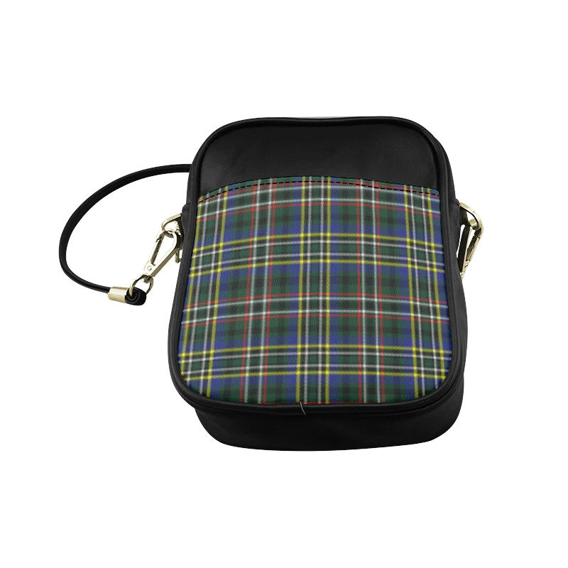 Scott Green Modern Tartan Plaid Sling Bag