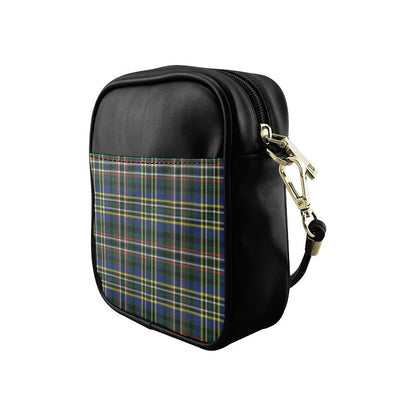 Scott Green Modern Tartan Plaid Sling Bag