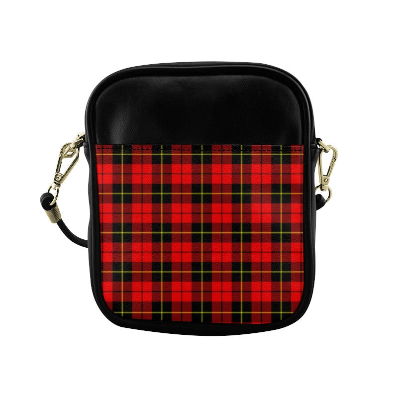 Wallace Hunting - Red Tartan Plaid Sling Bag