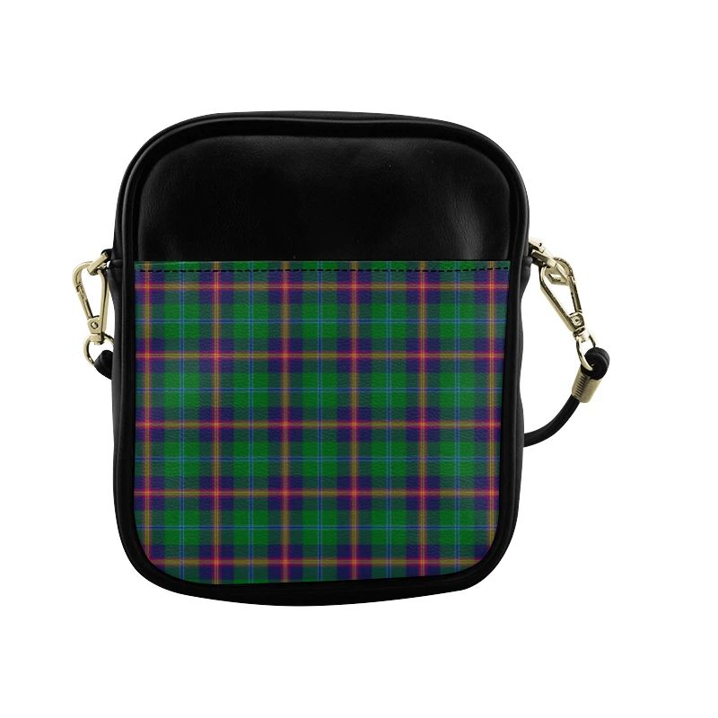 Young Modern Tartan Plaid Sling Bag