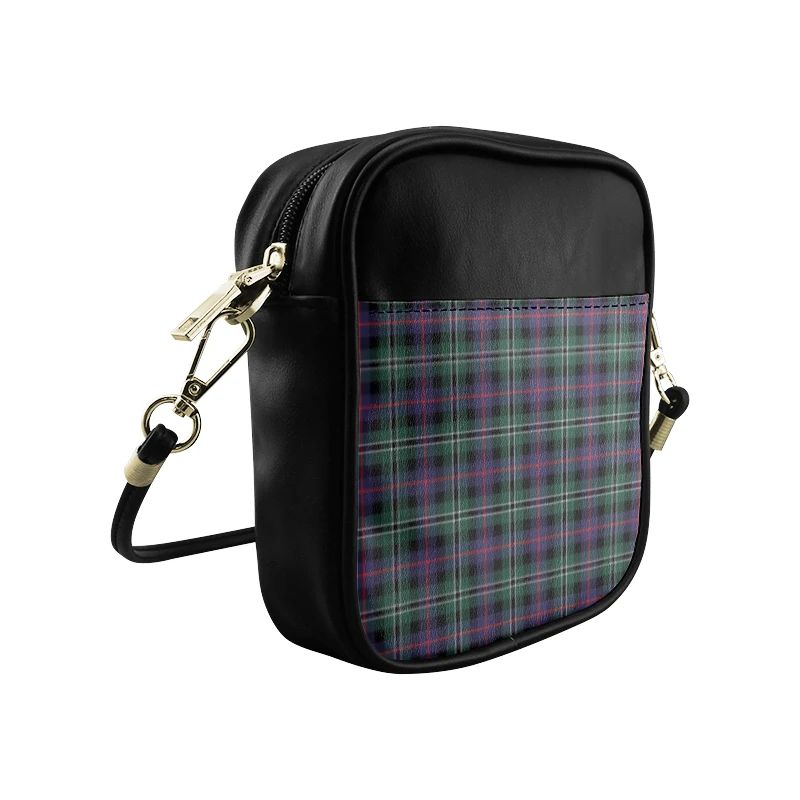 Rose Hunting Modern Tartan Plaid Sling Bag