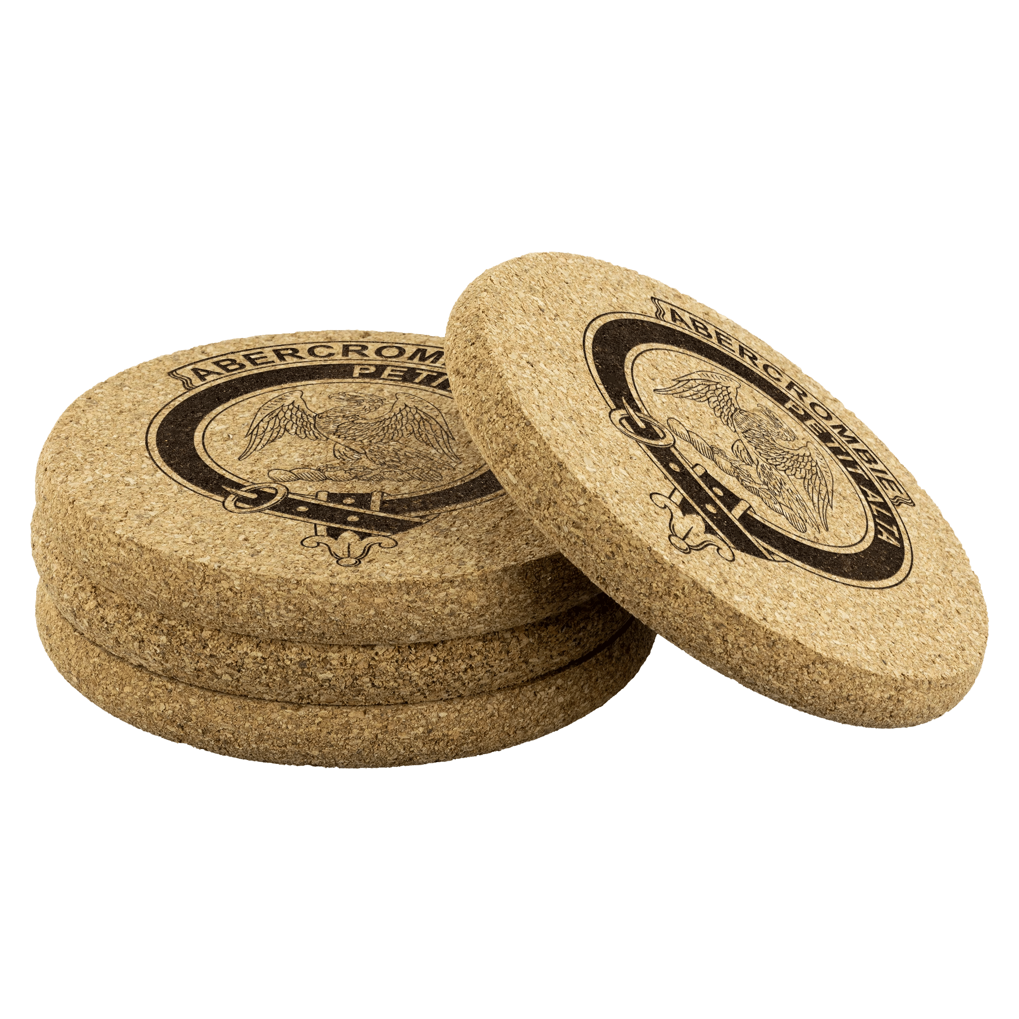 Abercrombie Tartan Round Cork Coaster