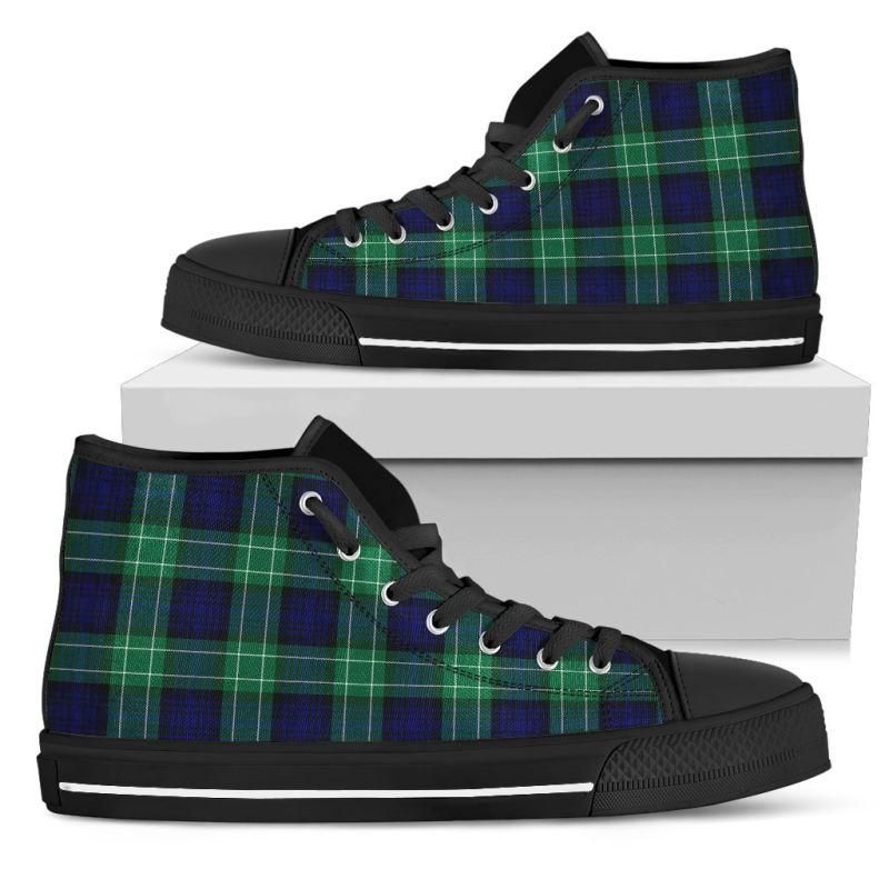 Abercrombie Tartan Canvas Shoes High Top