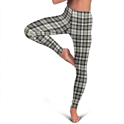 Scott Black & White Ancient Tartan Plaid Legging