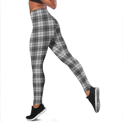 Douglas Grey Modern Tartan Plaid Legging