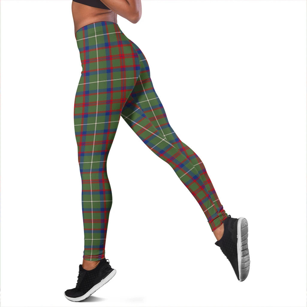 Shaw Green Modern Tartan Plaid Legging