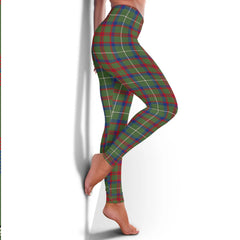 Shaw Green Modern Tartan Plaid Legging