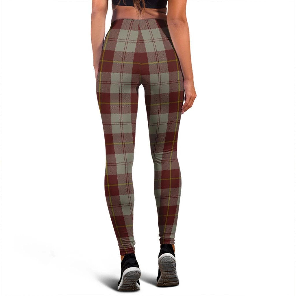 Cunningham Burgundy Dancers Tartan Plaid Legging