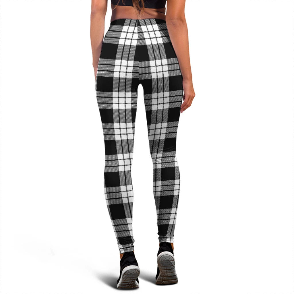 MacFarlane Black & White Tartan Plaid Legging