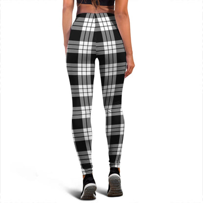 MacFarlane Black & White Tartan Plaid Legging