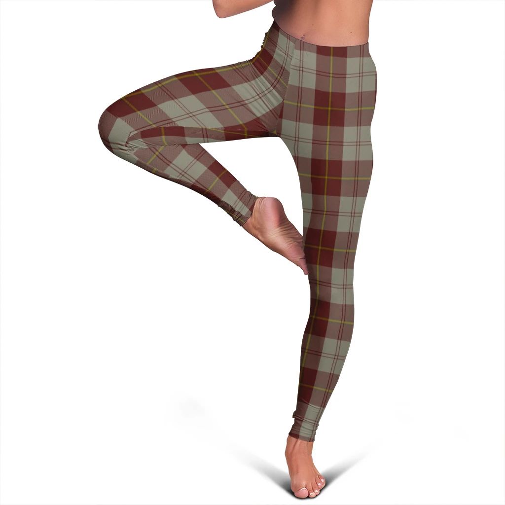 Cunningham Burgundy Dancers Tartan Plaid Legging