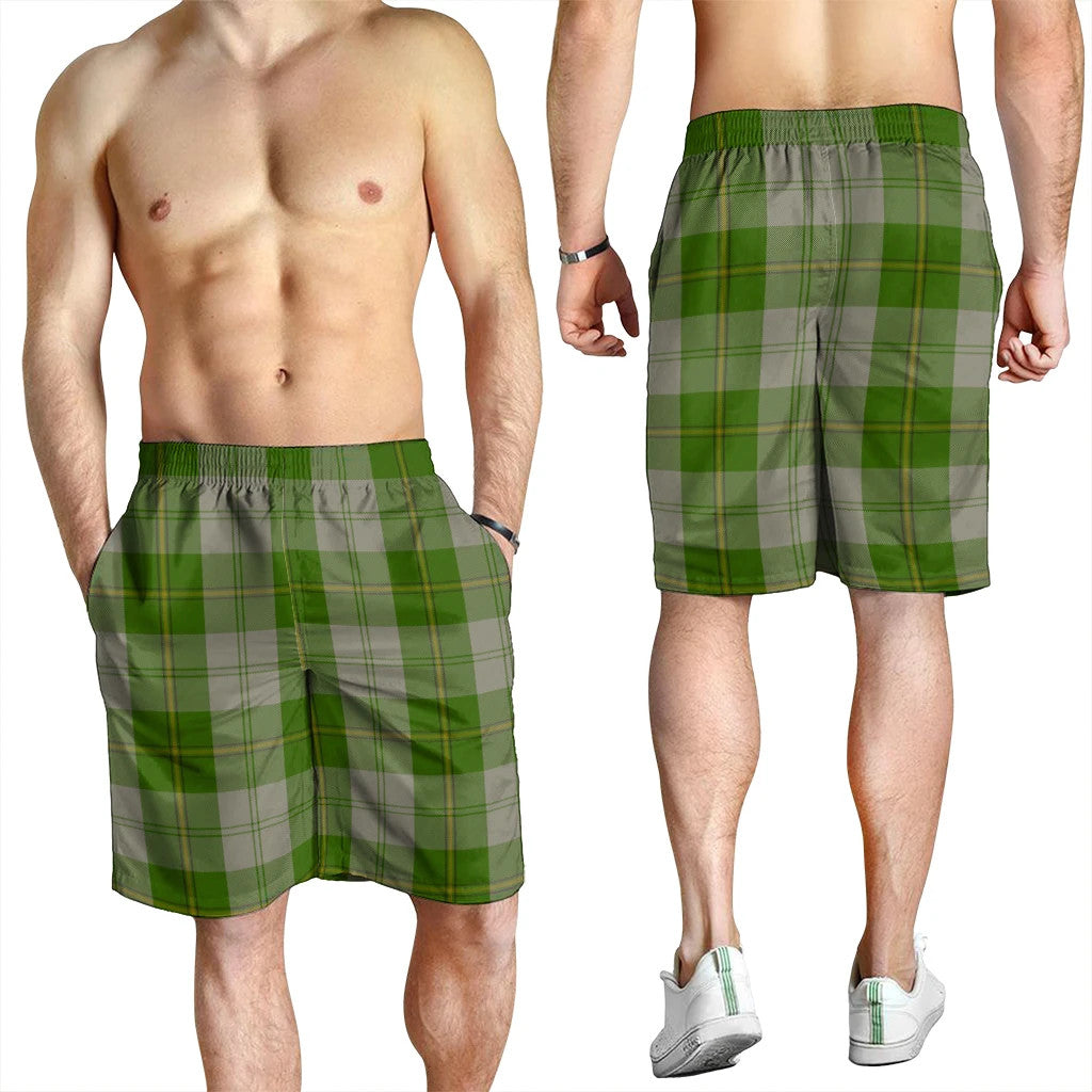 Cunningham Dress Green Dancers Tartan Plaid Men's Shorts