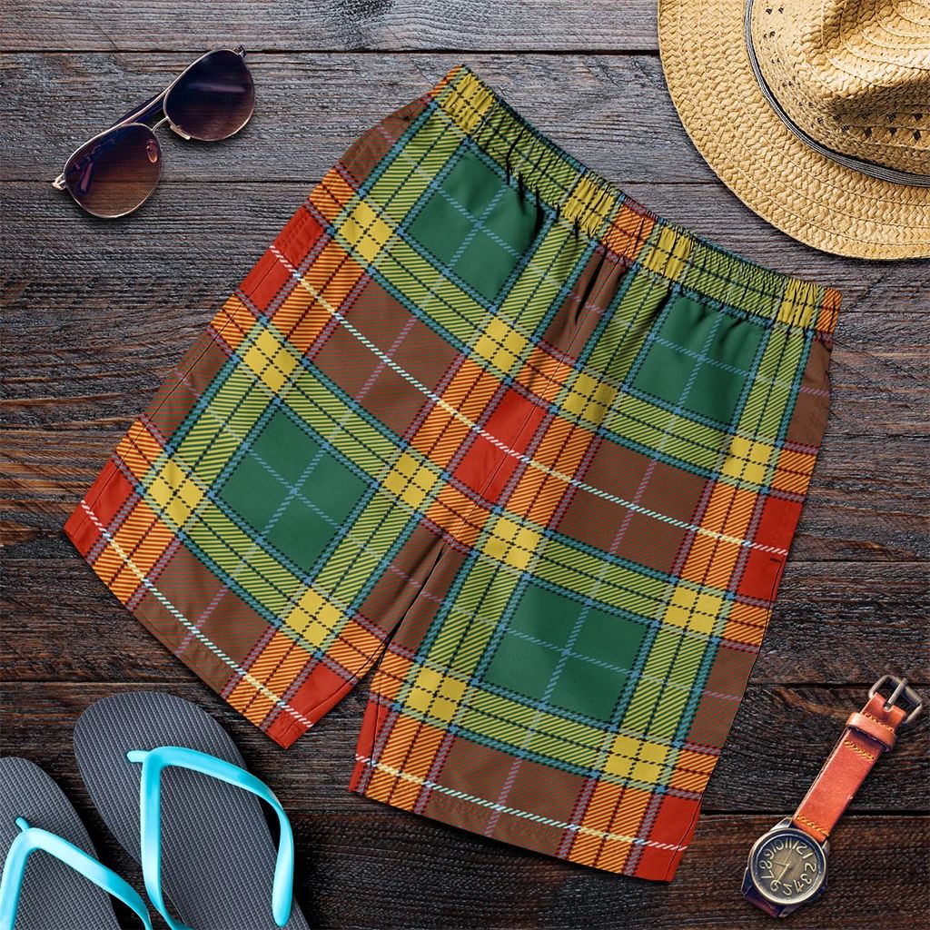 Buchanan Old Set Weathered Tartan Plaid Men's Shorts