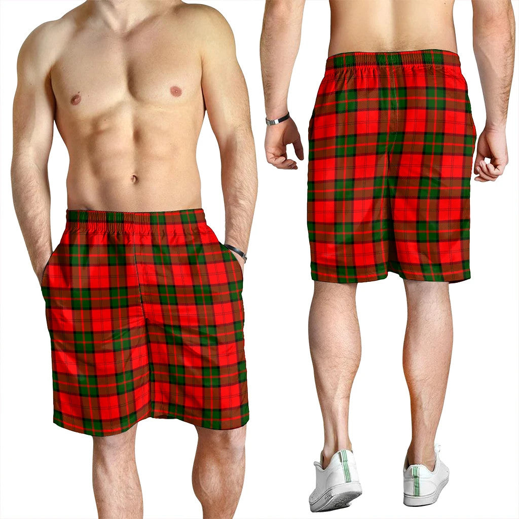 Dunbar Modern Tartan Plaid Men's Shorts