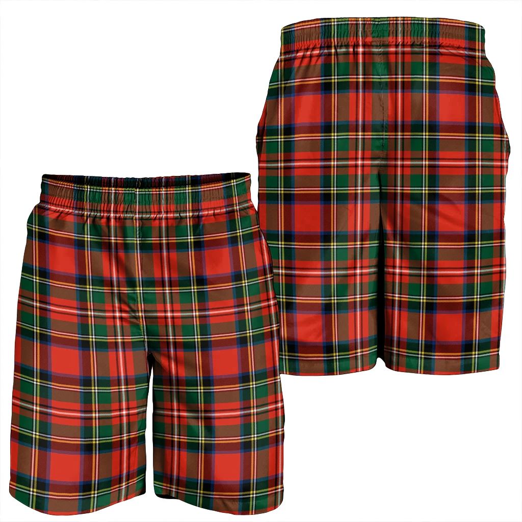 Stewart Royal Modern Tartan Plaid Men's Shorts