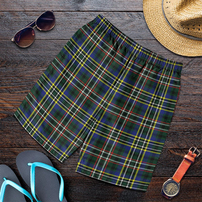 Scott Green Modern Tartan Plaid Men's Shorts