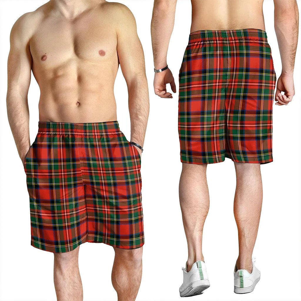 Stewart Royal Modern Tartan Plaid Men's Shorts