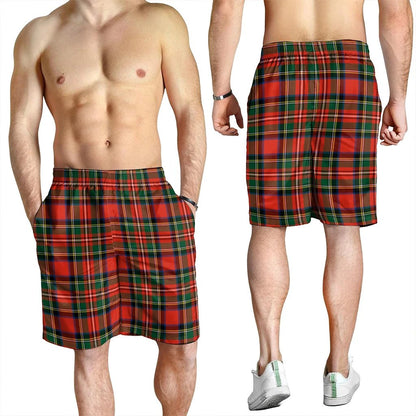 Stewart Royal Modern Tartan Plaid Men's Shorts