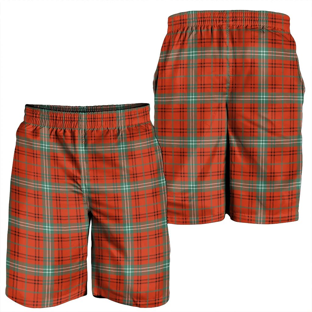 Morrison Red Ancient Tartan Plaid Men's Shorts