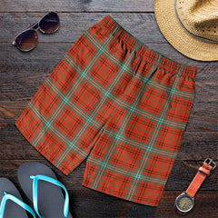 Morrison Red Ancient Tartan Plaid Men's Shorts