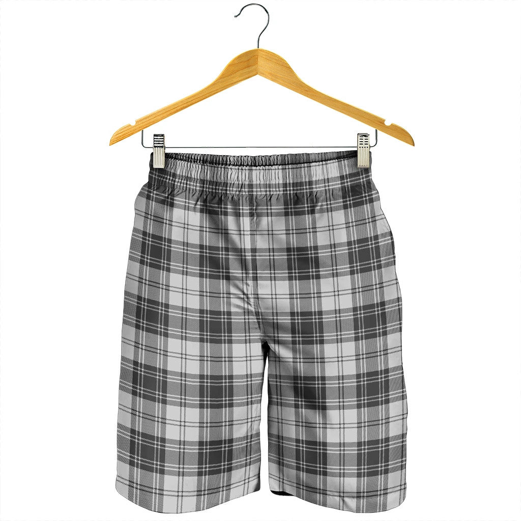 Douglas Grey Modern Tartan Plaid Men's Shorts