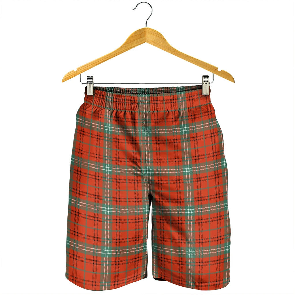 Morrison Red Ancient Tartan Plaid Men's Shorts