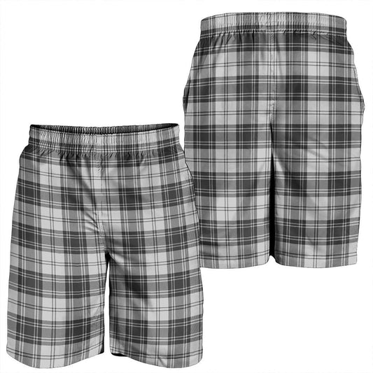 Douglas Grey Modern Tartan Plaid Men's Shorts