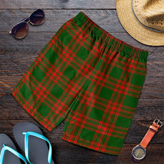 Menzies Green Modern Tartan Plaid Men's Shorts