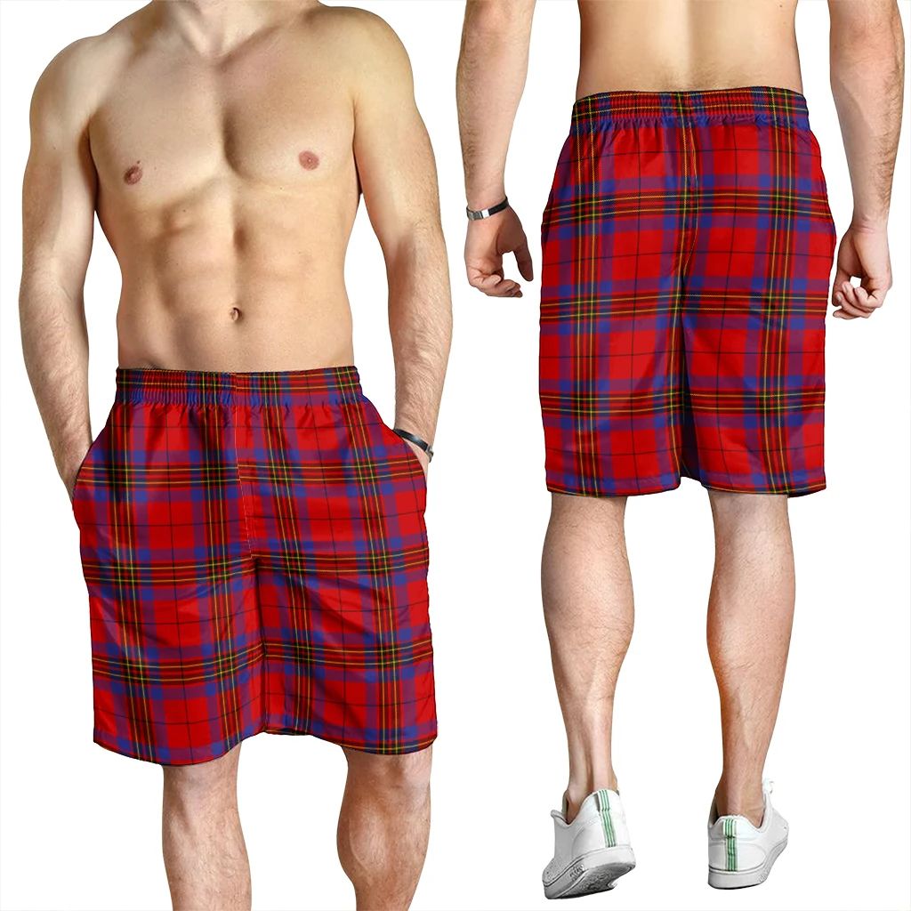 Leslie Modern Tartan Plaid Men's Shorts