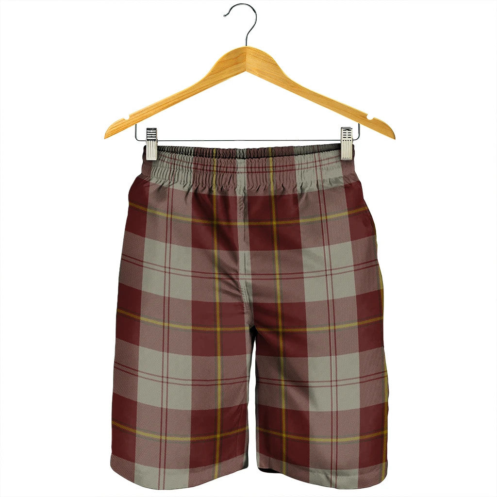 Cunningham Burgundy Dancers Tartan Plaid Men's Shorts