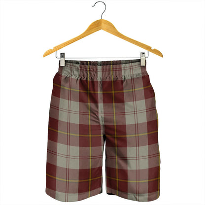 Cunningham Burgundy Dancers Tartan Plaid Men's Shorts