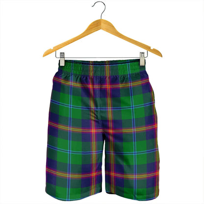 Young Modern Tartan Plaid Men's Shorts