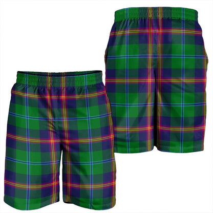 Young Modern Tartan Plaid Men's Shorts