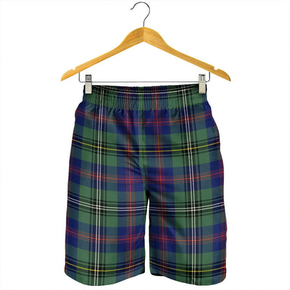 Wood Modern Tartan Plaid Men's Shorts