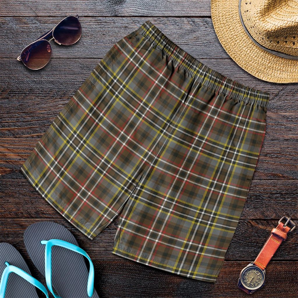 Scott Green Weathered Tartan Plaid Men's Shorts