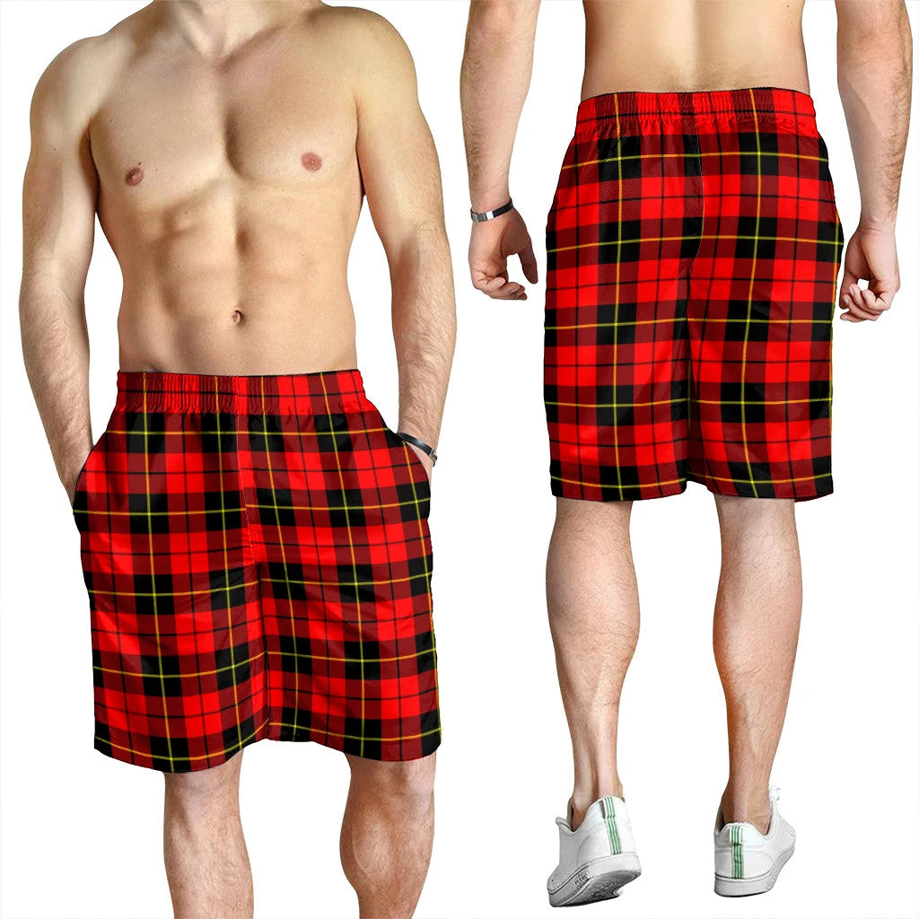 Wallace Hunting Red Tartan Plaid Men's Shorts