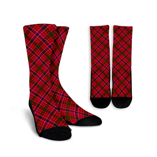 MacRae Modern Tartan Plaid Crew Socks