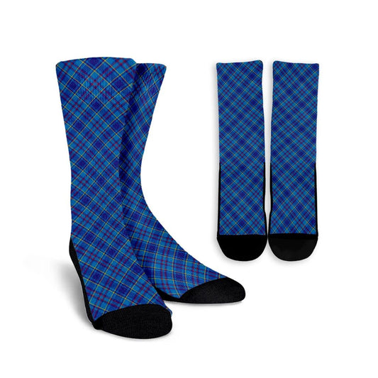 Mercer Modern Tartan Plaid Crew Socks