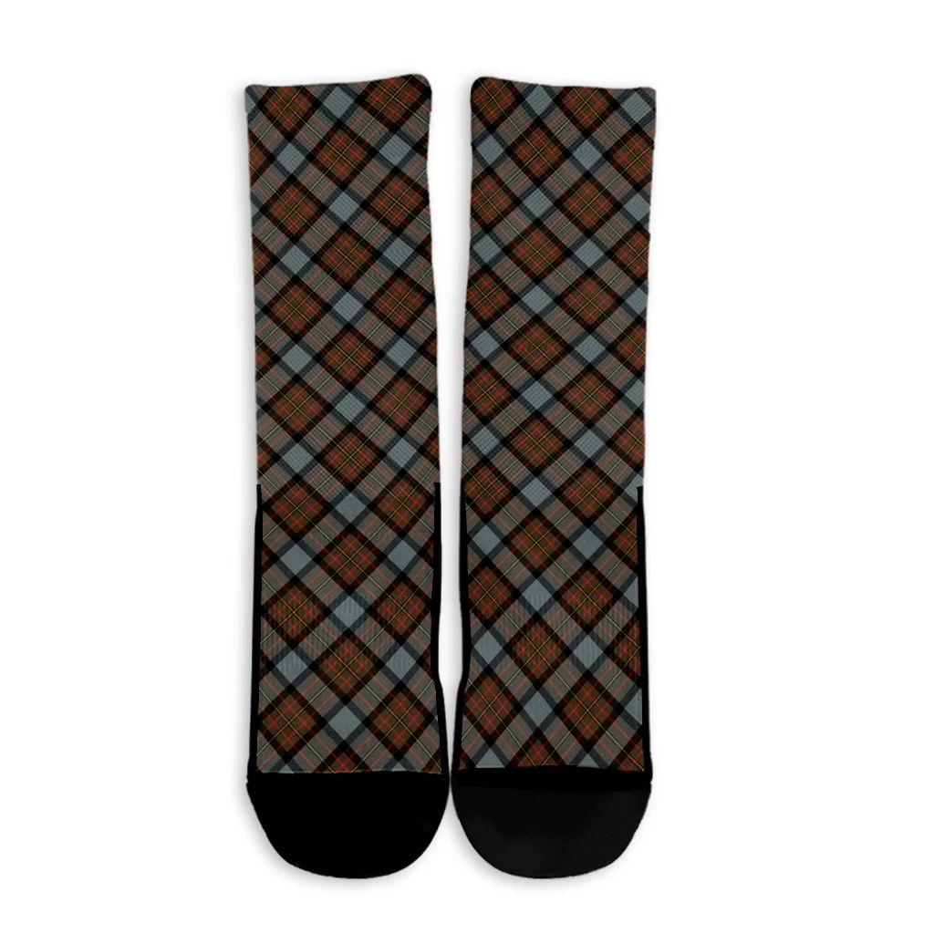 MacLaren Weathered Tartan Plaid Crew Socks