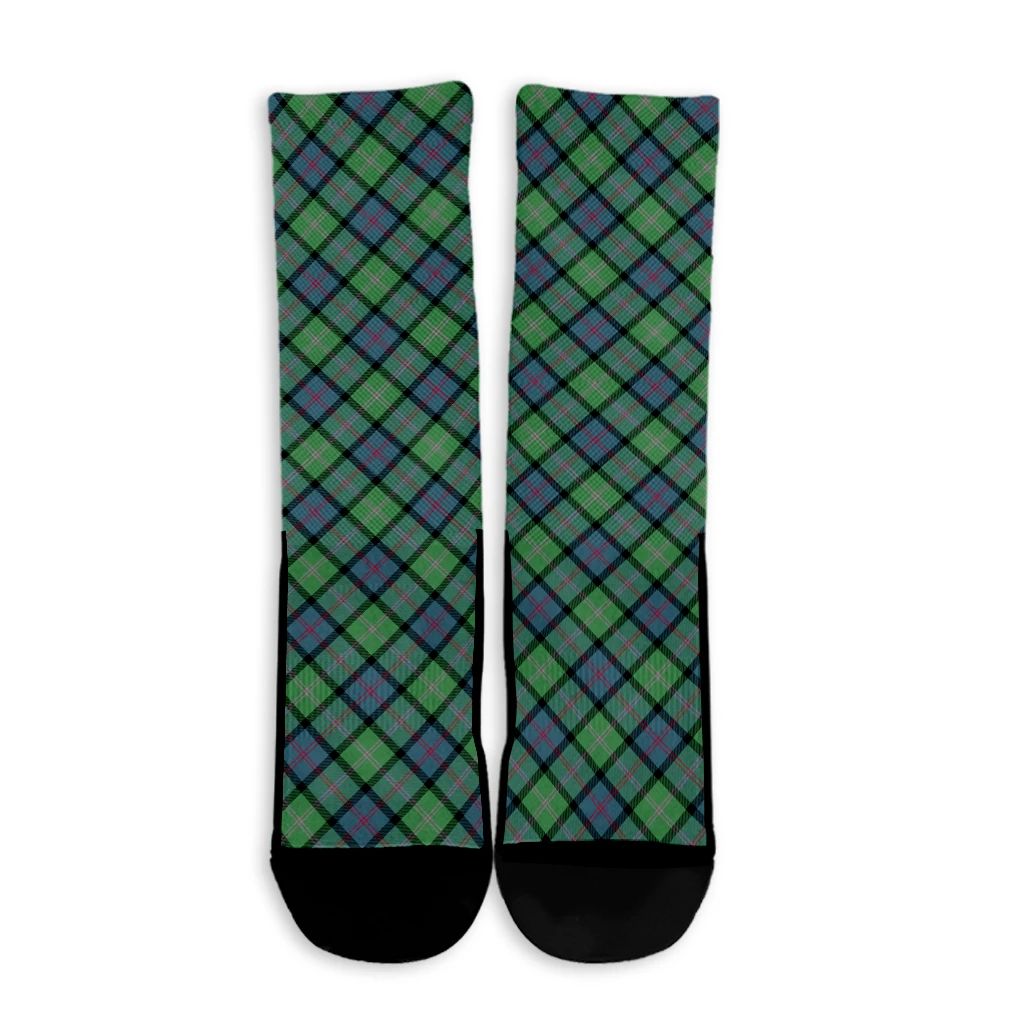 MacThomas Ancient Tartan Plaid Crew Socks