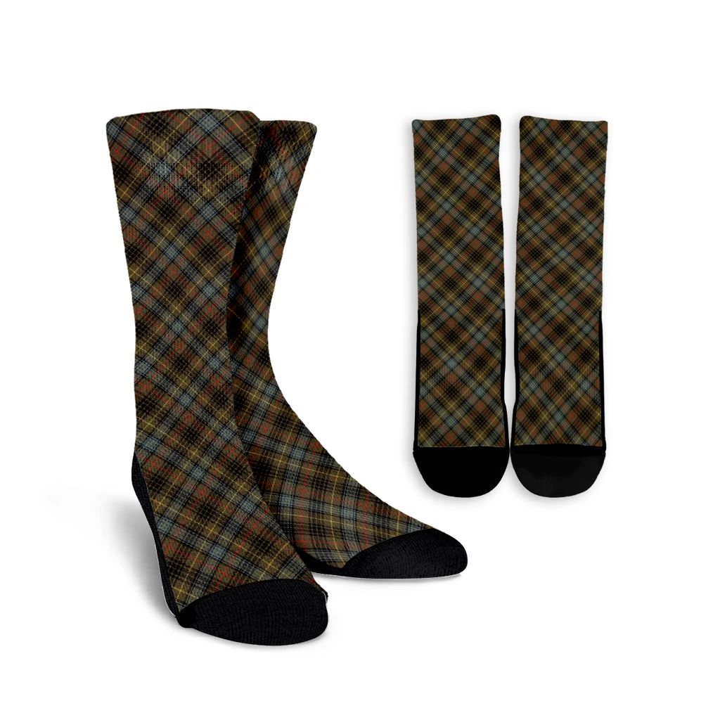 Stewart Hunting Weathered Tartan Plaid Crew Socks