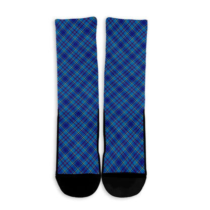 Mercer Modern Tartan Plaid Crew Socks