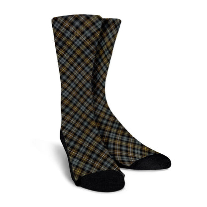 Campbell Argyll Weathered Tartan Plaid Crew Socks